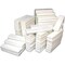 100 White Jewelry Bracelet Watch Cotton Display Gift Boxes 8"